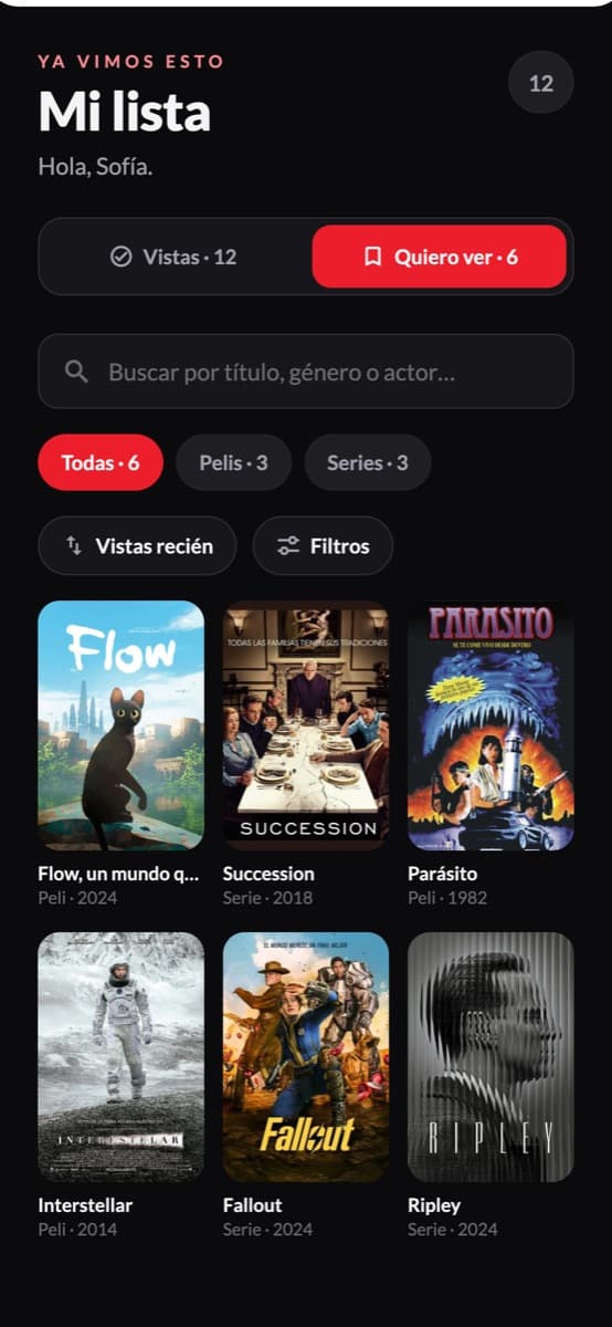 Las que te recomendaron, guardadas.