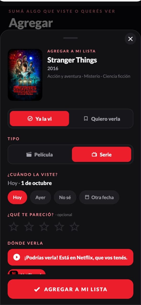 Lo viste, lo anotás. Listo.